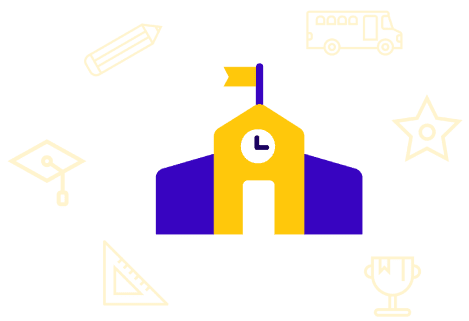 Graphic of a school